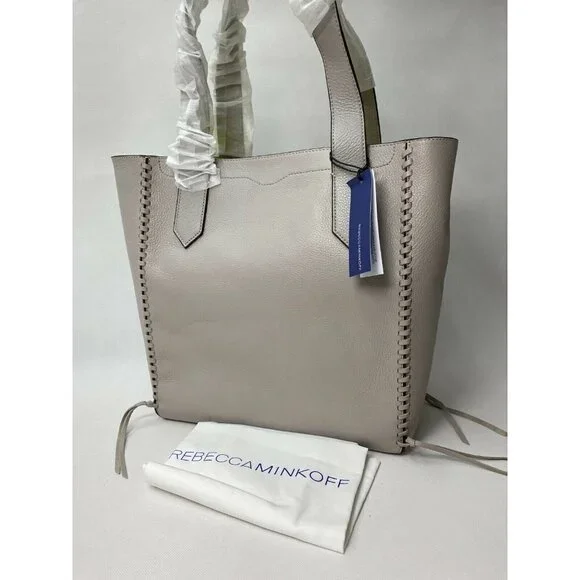 NWT Rebecca Minkoff Panama Tote in Putty  HU17GPNAT99 Beige / Neon MSRP $275 - Picture 3 of 6